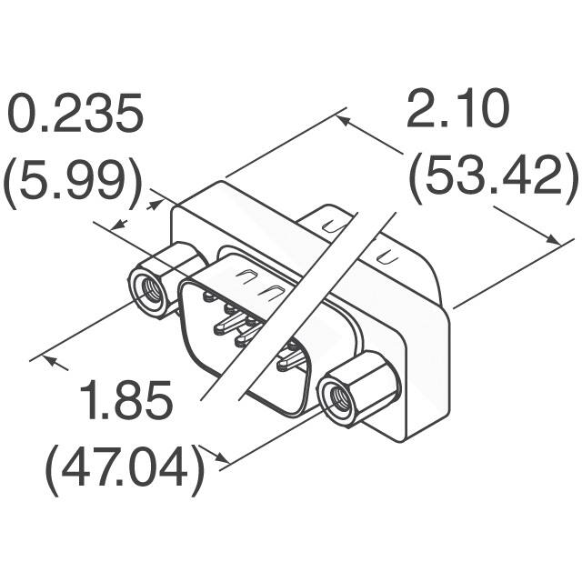 320X10549X Conec  D-Sub D-Shaped Connector Adapters
